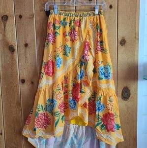Hi Lo Flamenco Style Skirt